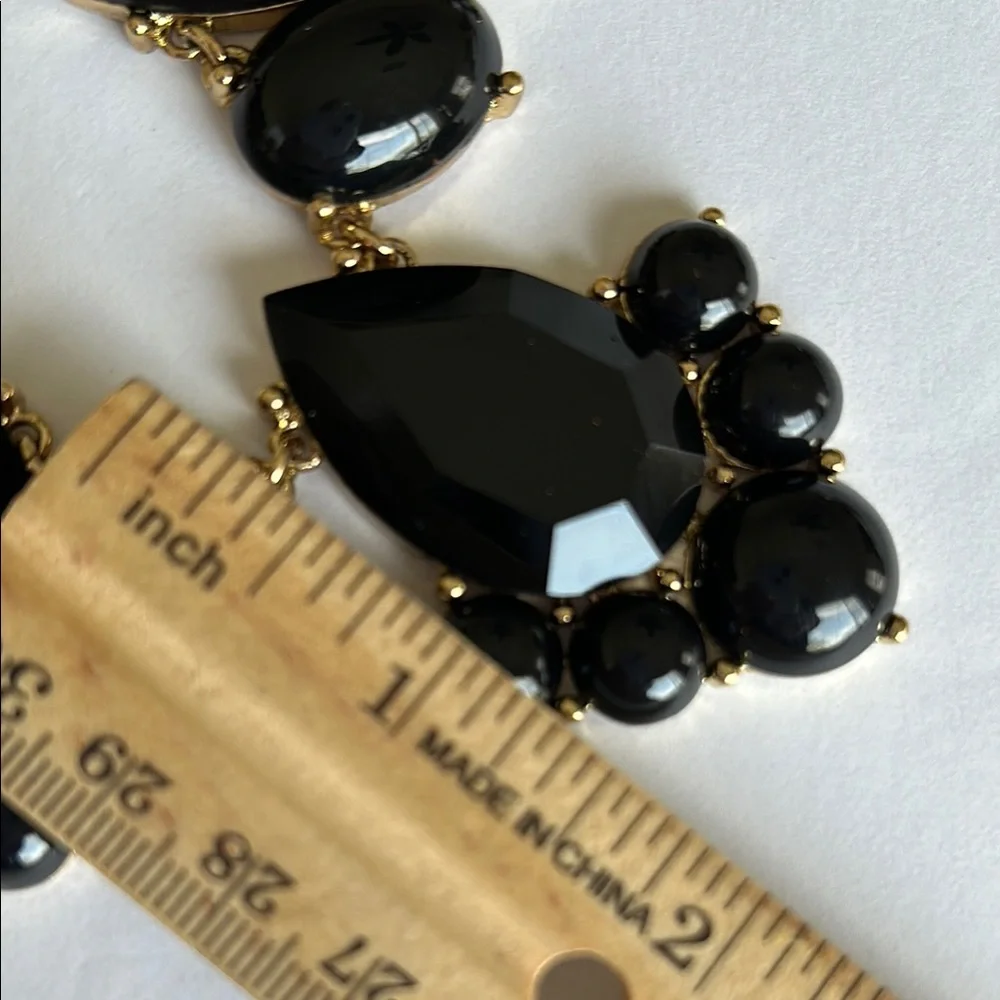 Kate Spade Black and Gold Statement Necklace